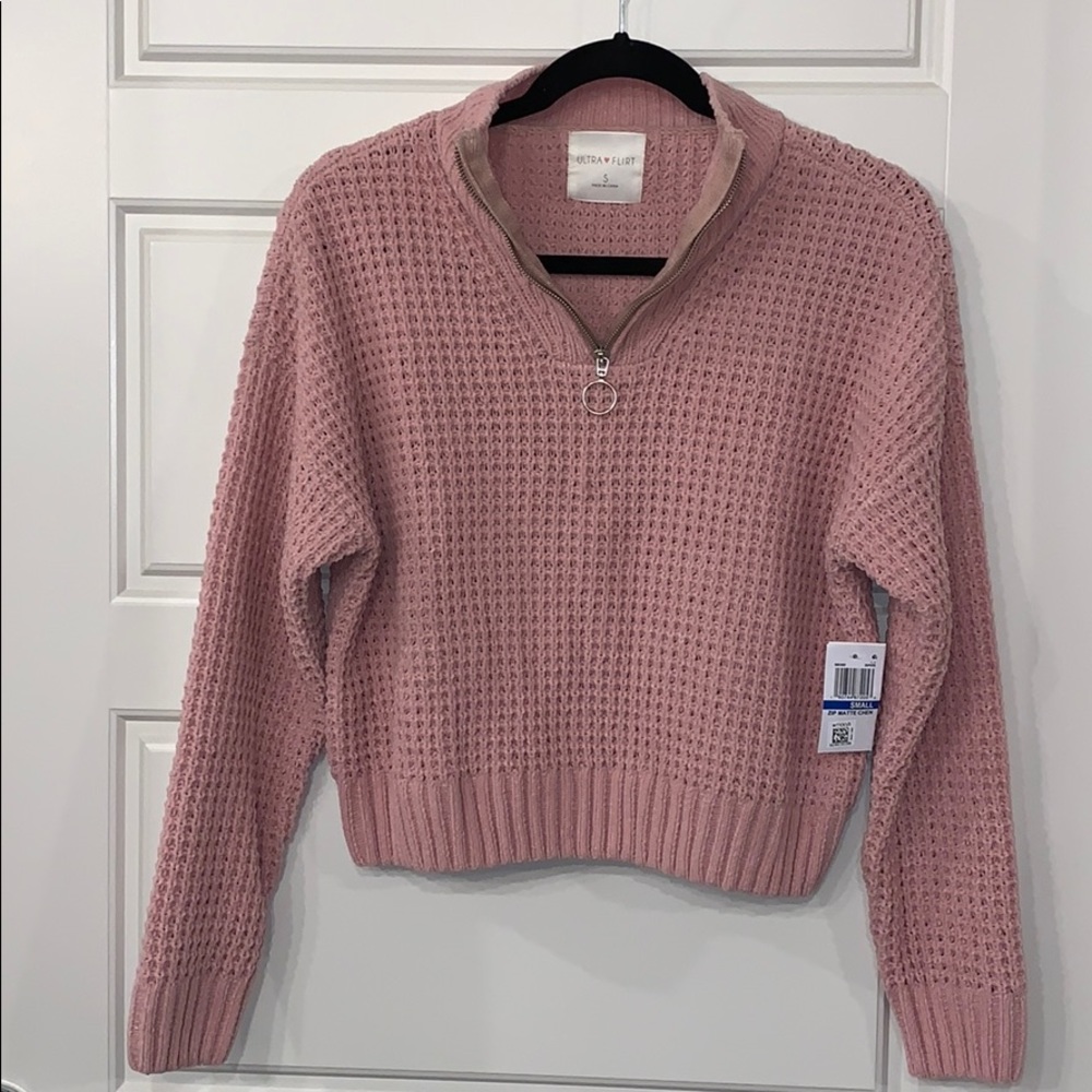 Soft pink sweater!